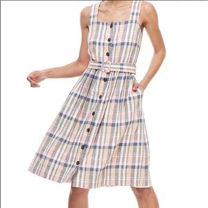 Gal meets glam Peyton dress navy and peach